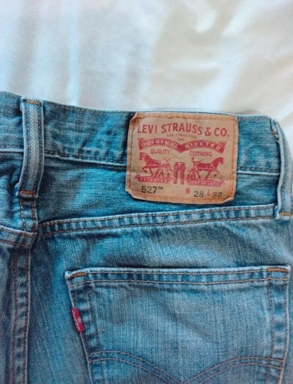 Levi's 527 Slim Bootcut Jeans Men's 28x32 Light Wash Y2K Denim